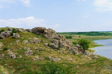 Hilly Vadisi. Seçici odaklı arkaplan ve metin için alanı kopyala.