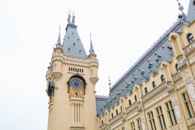 15 Ocak 2023 Iasi Romanya. Resimli editör kullanımı için. Kültür Sarayı