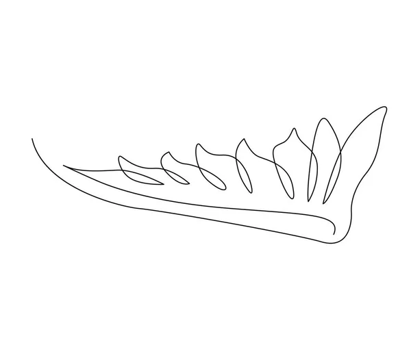 王冠の連続的な1行の図面 シンプルなティアラアウトラインデザイン 編集可能なアクティブストロークベクトル — ストックベクタ