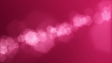 Odaklanamayan bokeh ışıkları arkaplanı. Altıgen lens bulanık bokeh parçacıkları ile bu zarif morumsu arka plan animasyonu tam HD ve dikişsiz bir döngüdür.