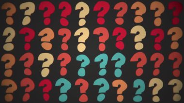 Değişik hızlı hareket eden geometrik şekillere sahip dinamik soyut arkaplan - kareler, daireler ve çizgiler. Tam HD ve döngü arkaplanı.