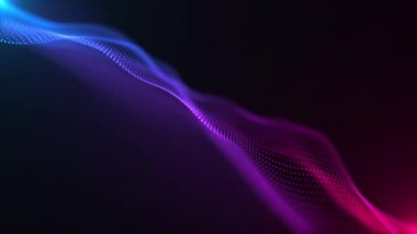 Parçacık sinüs dalgaları ile geriye dönük arkaplan yavaşça yukarı ve aşağı salınıyor. Bu bilim salınım konsepti hareket arka planı tam bir HD ve kusursuz bir döngüdür..