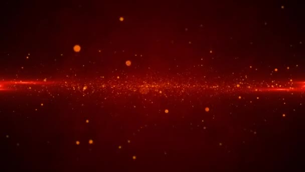 Abstract Background Exploding Fiery Red Hot Energy Particles Flowing Camera Royalty Free Stock Video