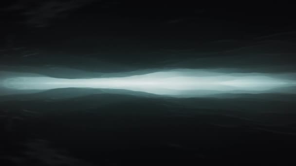Abstract Dark Concept Background Flying Bleak Desolate Barren Underground Landscape — Stock Video