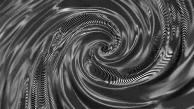 Zarif, parlak, gümüş bir zemin ve yumuşak, metalik bir spirali var. Bu lüks hareket arka plan animasyonu tam bir HD ve kusursuz bir döngüdür..