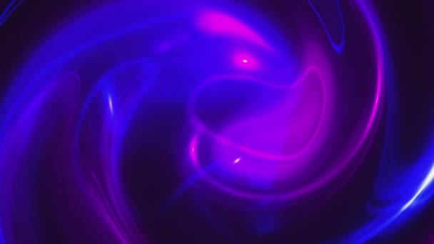 抽象ネオンカラーピンクとブルーの液体モーションライト効果アニメーション このトリッピー渦巻くサイケデリックな動きの背景はフルHdとループです — ストック動画