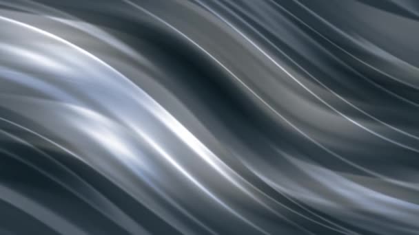 Glanzende Getextureerde Zilverkleurige Metallic Achtergrond Full Looping Abstracte Beweging Achtergrond — Stockvideo