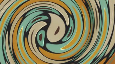 70 'lerin modası geçmiş, parlak plastik efekt şekilli, sıcak renk tonlu kıvrımlı arka planı. Bu tarz klasik hareket arka plan animasyonu HD ve pürüzsüz bir döngüdür.