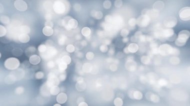 Nazikçe titreşen titreşen mavi bokeh ışık küreleriyle soyut arkaplan animasyonu. Bu zarif hareket arkaplanı tam HD ve kusursuz bir döngüdür.