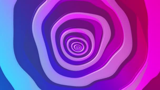 Vibrante Colorato Ripetizione Cerchi Morphing Modello Sfondo Astratto Questo Trippy — Video Stock