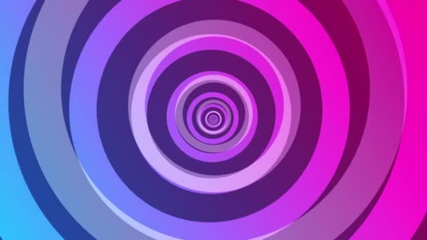 Vibrant Coloré Répétition Cercle Motif Fond Abstrait Plaisir Joyeuse Animation — Video