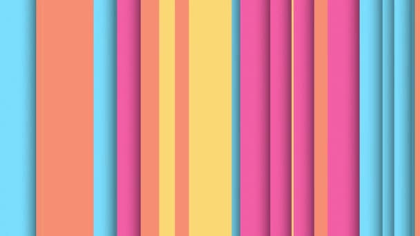 Modne Kolorowe Tło Wzór Paski Delikatnie Poruszających Się Pionowych Pasków — Wideo stockowe