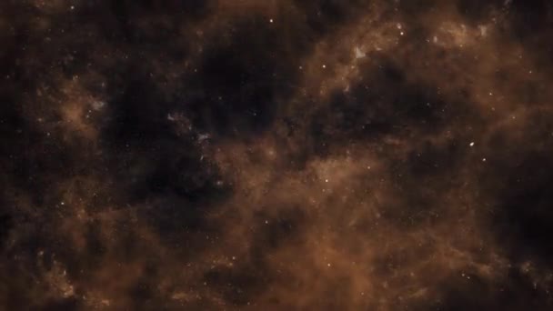 Fondo Atmosférico Del Espacio Exterior Con Una Galaxia Nubes Gas — Vídeos de Stock