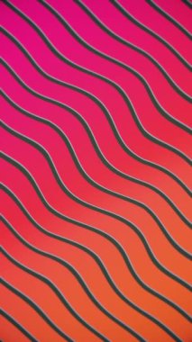 Dikey video - pembe turuncu renk gradyanı ve dalgalı çizgiler. Bu eğlenceli hareketli arka plan animasyonu tam bir HD ve kusursuz bir döngüdür..