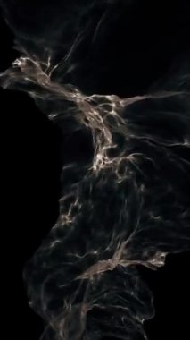 Dikey video - koyu tüyler ürpertici ektoplazmik akış. Tam HD hareket arkaplanı döngüleniyor.