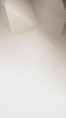 Dikey video - kahverengi düşük polimerli şekiller soyut geometrik hareket arkaplan animasyonu kopyalama alanı ile.