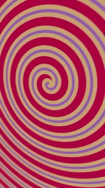 Dikey video - hipnotik renkli sirk sarmal hareketli arka plan animasyonu - döngü ve tam HD.