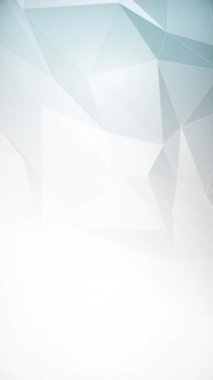 Dikey video - mavi düşük polimerli şekiller soyut geometrik hareket arkaplan canlandırması kopyalama alanı ile.