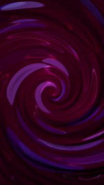 Dikey video - mor ve kırmızı sıvı hareket sarmal soyut arka plan. Tam HD ve döngü.