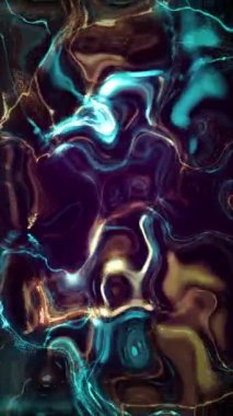 Dikey video - Trippy psychedelic sıvı hareket mermer etkisi soyut hareket arkaplan animasyonu.