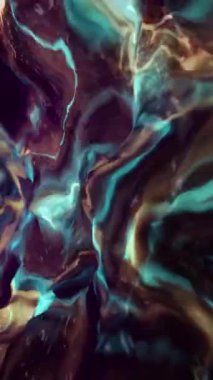 Dikey video - soyut psikedelik sıvı hareket mermer hareket arka planı. Tam HD ve döngü.