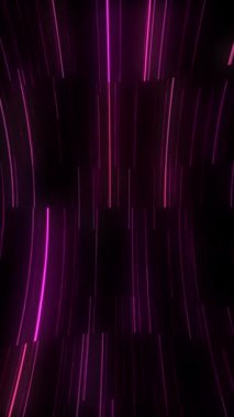 Dikey video - Pembe parlak neon siber punk teknolojisi hareket arkaplanı.