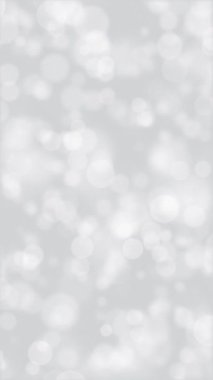 Dikey video - soyut gri bokeh arkaplan animasyonu hafif titreşen beyaz bokeh küreleri ile. Bu basit hareket arkaplanı tam HD ve kusursuz bir döngüdür.