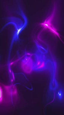 Dikey video - soyut neon renkli pembe ve mavi sıvı hareket ışık efekti animasyonu. Bu garip psikedelik hareket arkaplanı tam HD ve döngüseldir.