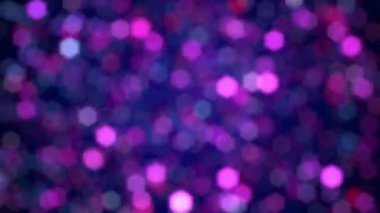 Soyut bokeh arkaplan animasyonu. Nazikçe titreşen pembe ve mavi bokeh ışık altıgenleri. Bu zarif hareket arkaplanı tam HD ve kusursuz bir döngüdür.