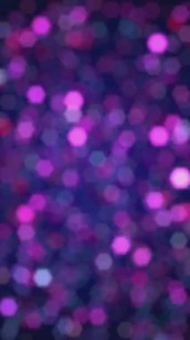 Dikey video - soyut bokeh arkaplan animasyonu hafif titreşen pembe ve mavi bokeh ışık altıgenleriyle. Bu zarif hareket arkaplanı tam HD ve kusursuz bir döngüdür.