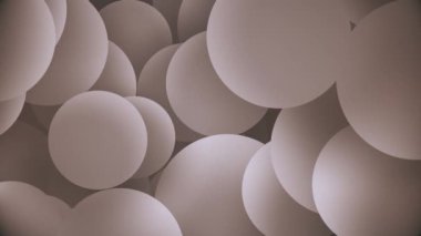 Nazikçe hareket eden sıcak gölgeli küreler soyut arkaplan. Bu rahatlatıcı geometrik şekiller animasyon tam HD ve kusursuz bir döngüdür..