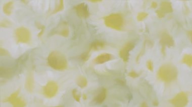 Soyut suluboya ya da yağlı boya resim tarzında zarif bir yaz çiçeği animasyonu yumuşak renk tonlarında narin papatya çiçekleriyle harmanlanmış..