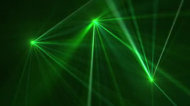 Yüksek hızlı lazer ışığı, yanıp sönen yeşil lazer ışınlarıyla siyah arka planda görünüyor. Bu müzik performansı gece hayatı arka plan animasyonu tam bir HD ve kusursuz bir döngüdür.