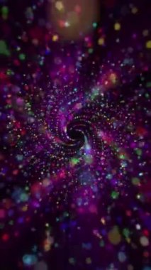 Büyülü dikey parçacık arkaplanı, parlayan renkli parçacık sarmalı ya da kameraya doğru akan küreler. Bu şenlikli kutlama partisi arka planı tamamen HD ve döngüseldir..