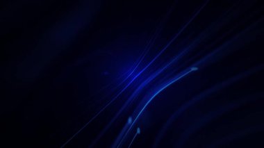 Hızlı hareket eden mavi fiber optik ışık veri düğümleri ve parçacıkları ile dijital veri akışı arka plan animasyonu. Bu modern teknoloji arka planı tam bir HD ve kusursuz bir döngüdür..
