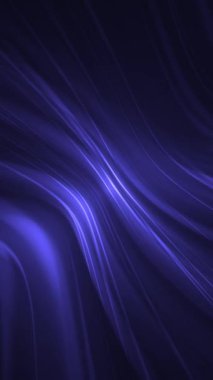 Moda ipeksi sıvı hareket renk gradyan arkaplan. Tam HD ve kıvrımlı mavi akış eğimli dikey animasyon.