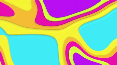 Dalgalı organik kabarcık şekilli garip sıvı hareket etkisine sahip arka plan. Bu ultra renkli psikedelik hareket arka planı tam HD ve kusursuz bir döngüdür..