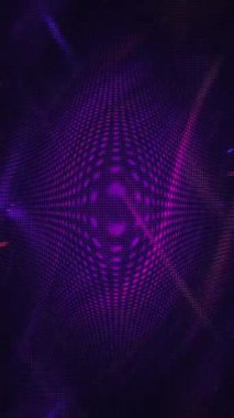 Renkli yanıp sönen LED ışıklar parti arka planı. Dinamik neon renkli ışık dalgaları ve fişeklerle parlayan disko duvarı animasyonu. Tam HD ve döngüleme enerjik dikey arkaplan canlandırması.