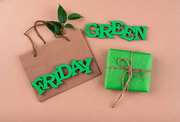Green Friday Concept Alternativa Ecológica Black Friday —  Fotos de Stock
