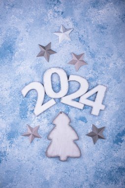2024 numaralı yeni yıl kompozisyonu