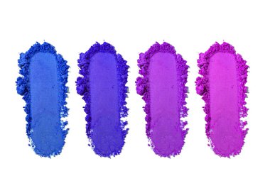 Farklı renk göz farı renginde palet deseni örneği, beyaz üzerinde izole edilmiş.