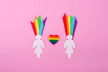Gökkuşağı LGBTQ bayrağı ile gurur ayı konsepti