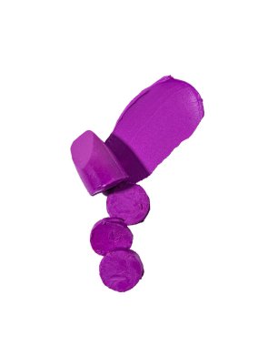 Beyaz arkaplanda çeşitli ruj örnekleri izole edildi