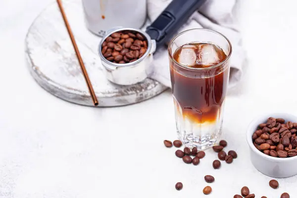 Espresso Tonik Dengan Kopi Trendi Minum Stok Foto Bebas Royalti
