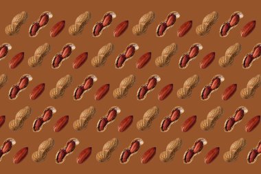 Fıstık deseni renk arkaplanında izole
