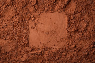 Kakao tozu, doğal çikolata ürünü dokusu arka plan