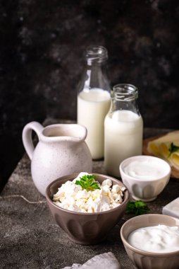 Süt ürünleri çeşitleri. Süt, süzme peynir, peynir, krema, tereyağı ve yoğurt