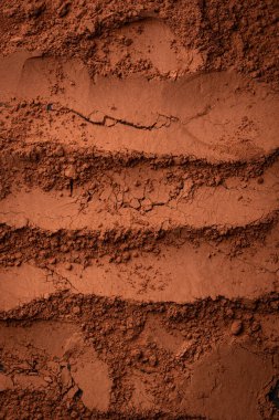 Kakao tozu, doğal çikolata ürünü dokusu arka plan