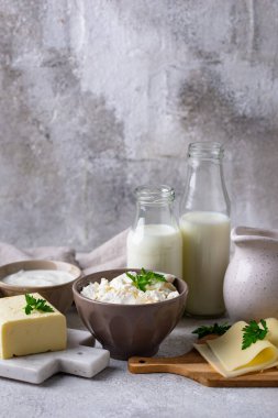 Süt ürünleri çeşitleri. Süt, süzme peynir, peynir, krema, tereyağı ve yoğurt