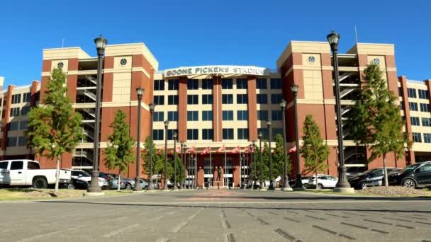 スティルウォーター 2022年10月 オクラホマ州立大学フットボールの本拠地であるブーン ピケンズ スタジアム — ストック動画